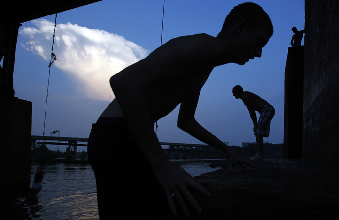 Rope Swing Silhouette