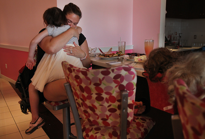 1. At any moment of the day or night, whether Caroline was having a good day or bad, Rachael would stop what she was doing and pull her daughter in for a hug, filling her lungs, arms and soul with the essence of her ailing daughter.