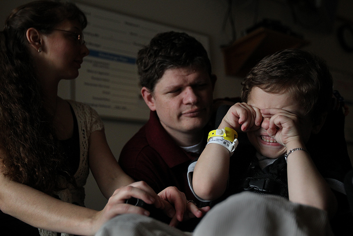 Gabriel and his mother and father---in addition to focusing on appropriate therapies for their son, they must also tangle with child protective services.